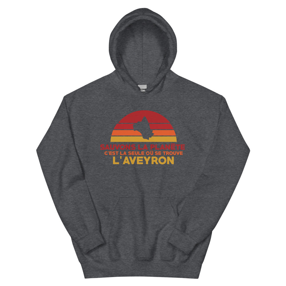 Sweatshirt Aveyron bleu marine dos - Sauvons l'Aveyron
