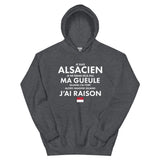 Je suis Alsacien je ne ferme pas ma gueule - Sweatshirt à capuche standard