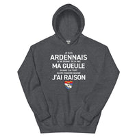 Thumbnail for Je suis Ardennais je ne ferme pas ma gueule - Sweatshirt à capuche standard