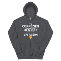 Thumbnail for Je suis Corrézien je ne ferme pas ma gueule - Sweatshirt à capuche standard