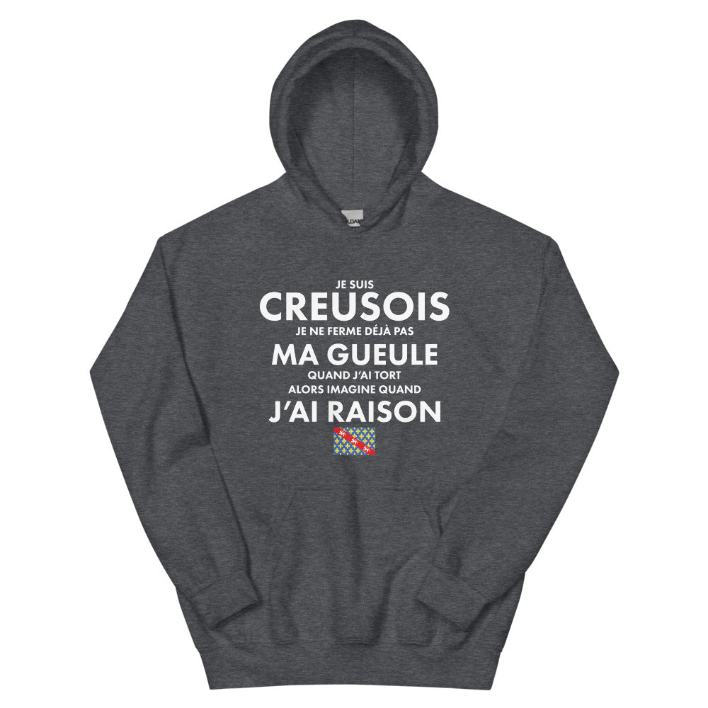 Je suis Creusois je ne ferme pas ma gueule - Sweatshirt à capuche standard