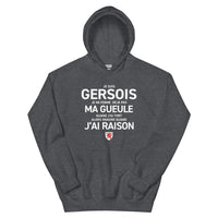 Thumbnail for Sweatshirt Gersois bleu indigo - Je suis Gersois je ne ferme pas ma gueule