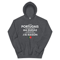 Thumbnail for Sweatshirt Portugal bleu indigo - Je ne ferme pas ma gueule