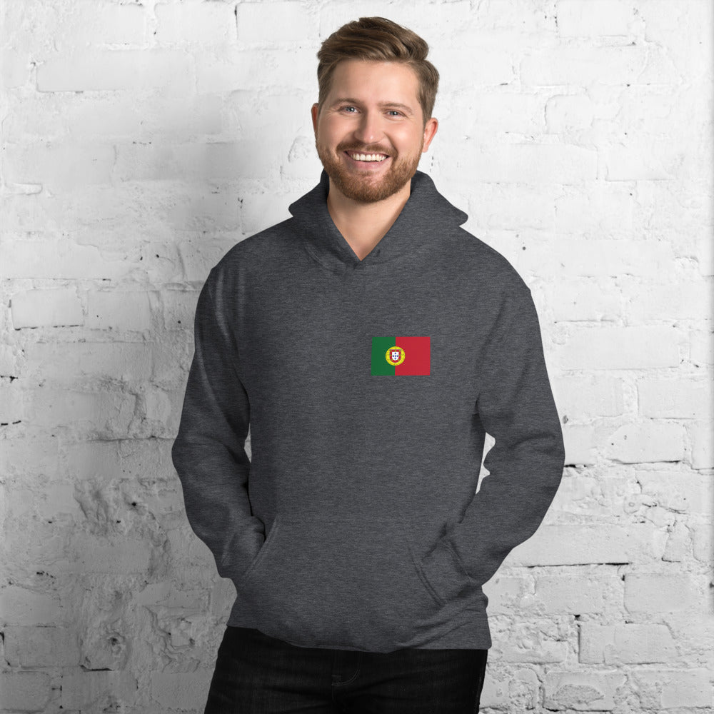 Sweatshirt Portugal bordeaux - Je n'ai pas choisi d'être Portugais