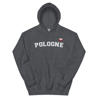 Thumbnail for Sweatshirt Pologne noir dos - Style université américaine chic