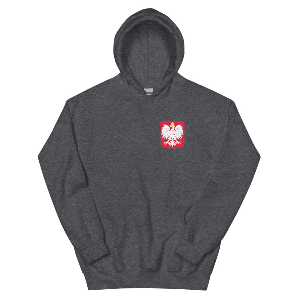 Sweatshirt Pologne bordeaux dos - Je n'ai pas choisi d'être Polonais