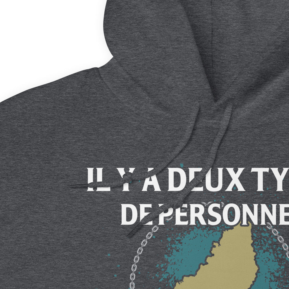 Deux types de personnes les Ardéchois et les Poissards - Sweat à Capuche standard humour