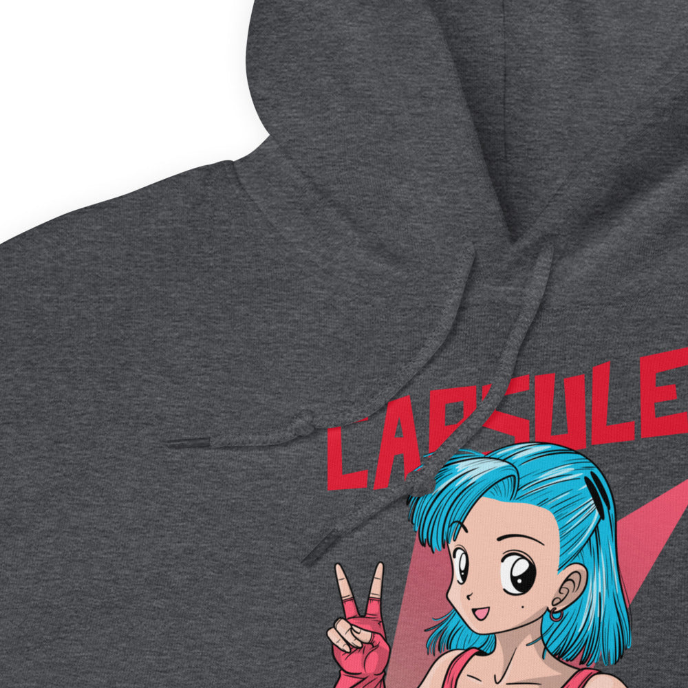 Sweatshirt à capuche manga inspiré par Bulma de l'univers Dragon Ball