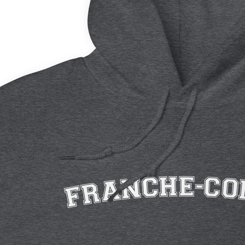 Sweatshirt Franche-Comté bleu marine dos - Style collège américain