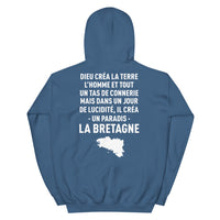 Thumbnail for Dieu créa la Bretagne - Sweatshirt à capuche - Ici & Là - T-shirts & Souvenirs de chez toi