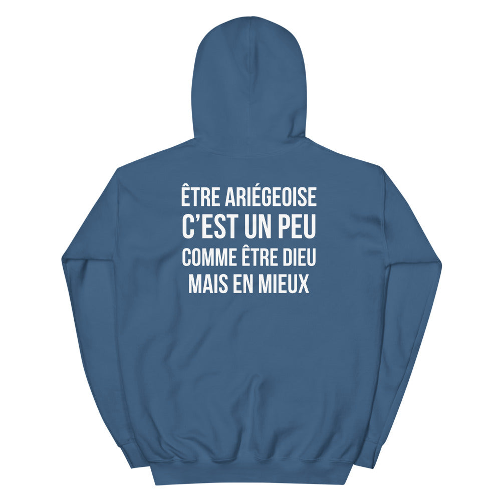 Ariégeoise, c'est un peu comme être Dieu mais en mieux - Sweat à Capuche standard femme - Ariège