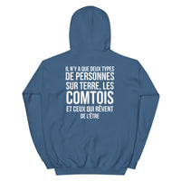 Thumbnail for Il y a deux types de personnes, les Comtois - Sweatshirt à capuche standard