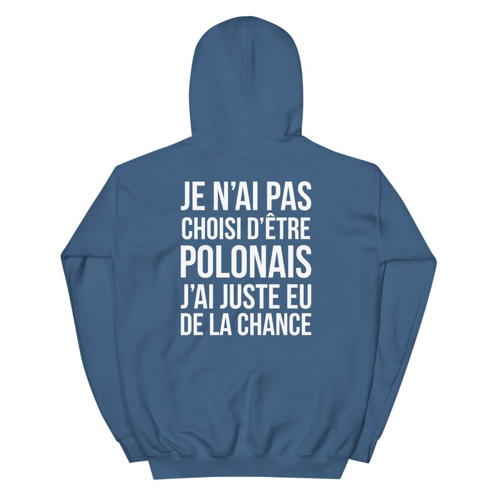Sweatshirt Pologne humour : Je n'ai pas choisi d'être Polonais