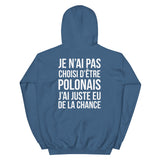 Sweatshirt Pologne humour : Je n'ai pas choisi d'être Polonais