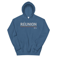 Thumbnail for Réunion - 974 - couleurs vintage - Sweat à Capuche standard