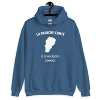 Thumbnail for Sweatshirt Franche-Comté noir dos - Mon histoire commence