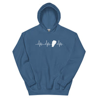 Thumbnail for Sweatshirt Franche-Comté battement de coeur avec carte de la Comté