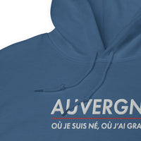 Thumbnail for Auvergne où je suis né - Sweat à capuche Brodé