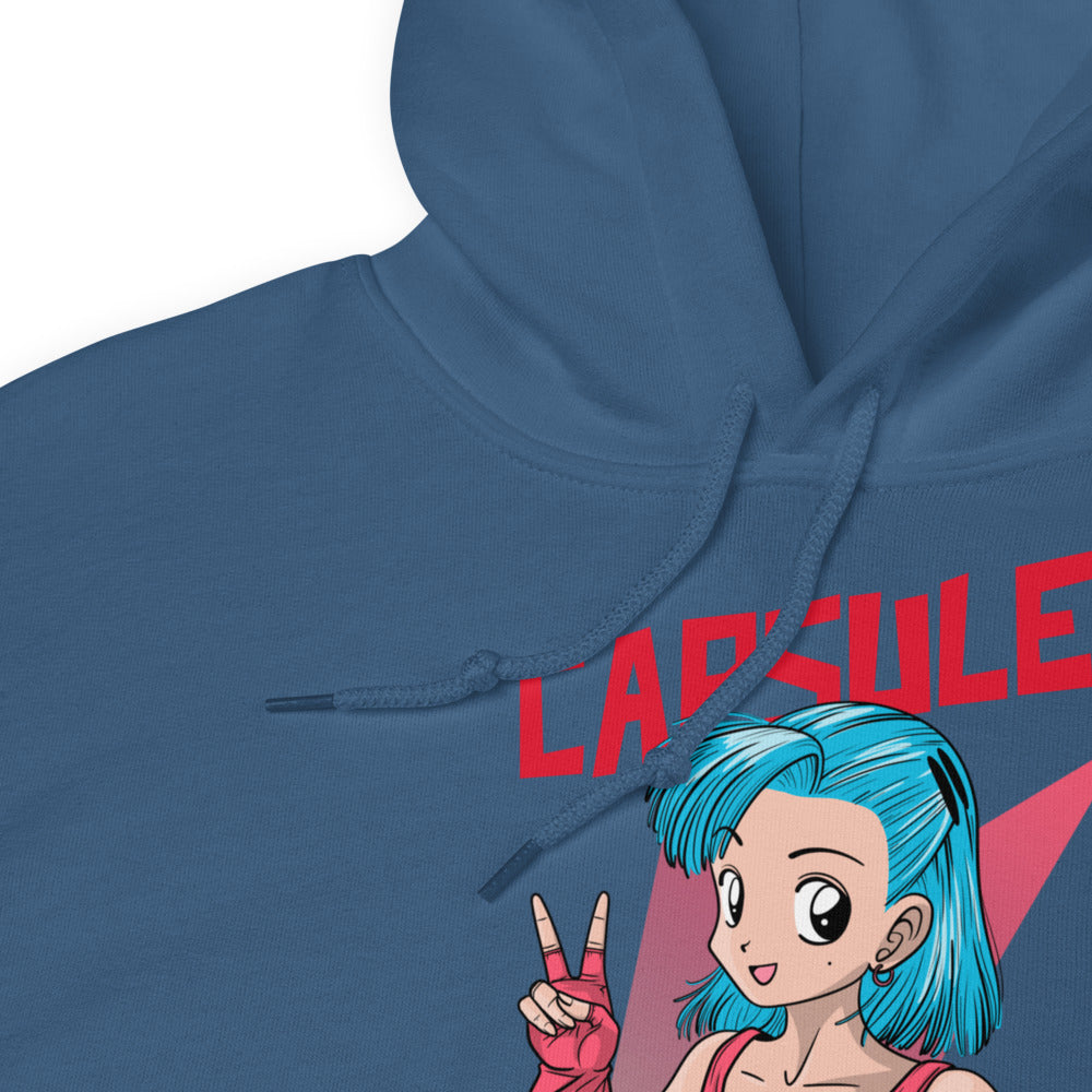 Sweatshirt à capuche manga inspiré par Bulma de l'univers Dragon Ball