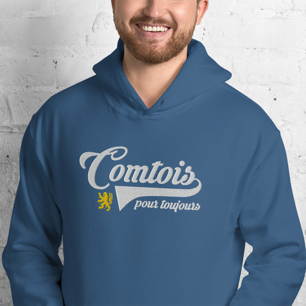 Comtois pour toujours - Sweatshirt à capuche BRODÉ Franche-Comté