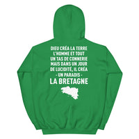 Thumbnail for Dieu créa la Bretagne - Sweatshirt à capuche - Ici & Là - T-shirts & Souvenirs de chez toi