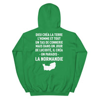 Thumbnail for Dieu créa la Normandie - Sweatshirt à capuche - Ici & Là - T-shirts & Souvenirs de chez toi