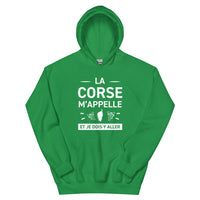 Thumbnail for La Corse M'appelle et je dois y aller - Sweatshirt à capuche standard