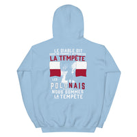 Thumbnail for Sweatshirt Pologne bordeaux dos - Les Polonais répondirent : tempête