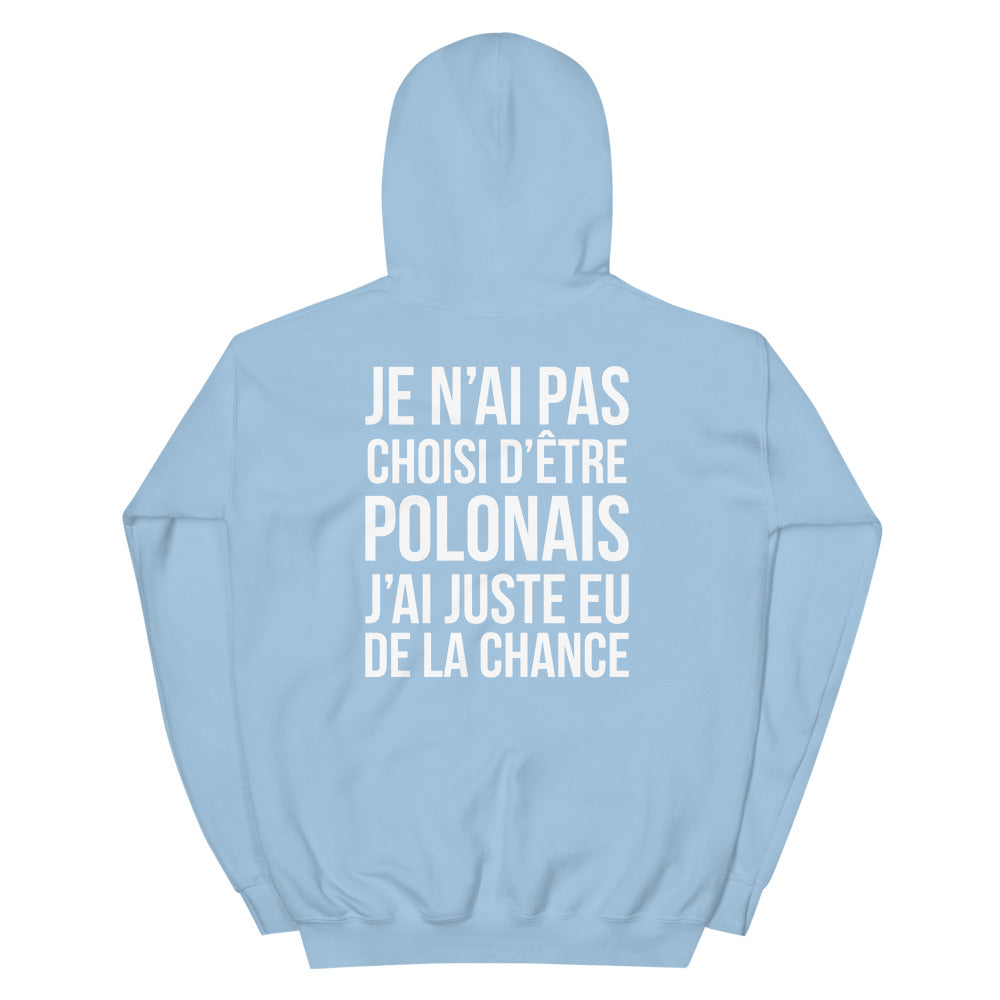 Sweatshirt Pologne humour : Je n'ai pas choisi d'être Polonais