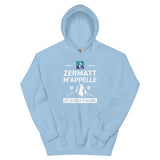 Zermatt m'appelle et je dois y aller - Valais - Sweatshirt à capuche standard