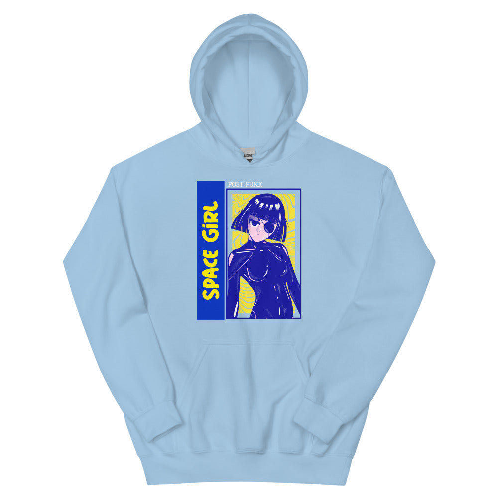 Sweatshirt manga bordeaux dos - Space Girl post punk design stylé