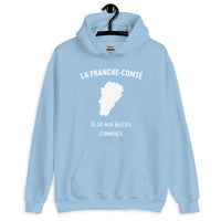 Thumbnail for Sweatshirt Franche-Comté gris foncé chiné dos - Mon histoire commence