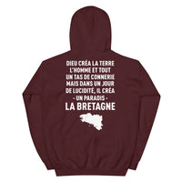 Thumbnail for Dieu créa la Bretagne - Sweatshirt à capuche - Ici & Là - T-shirts & Souvenirs de chez toi