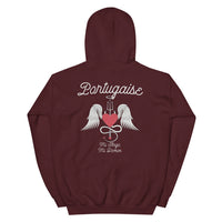Thumbnail for Sweatshirt Portugal rose clair - Mi Ange Mi Démon humoristique