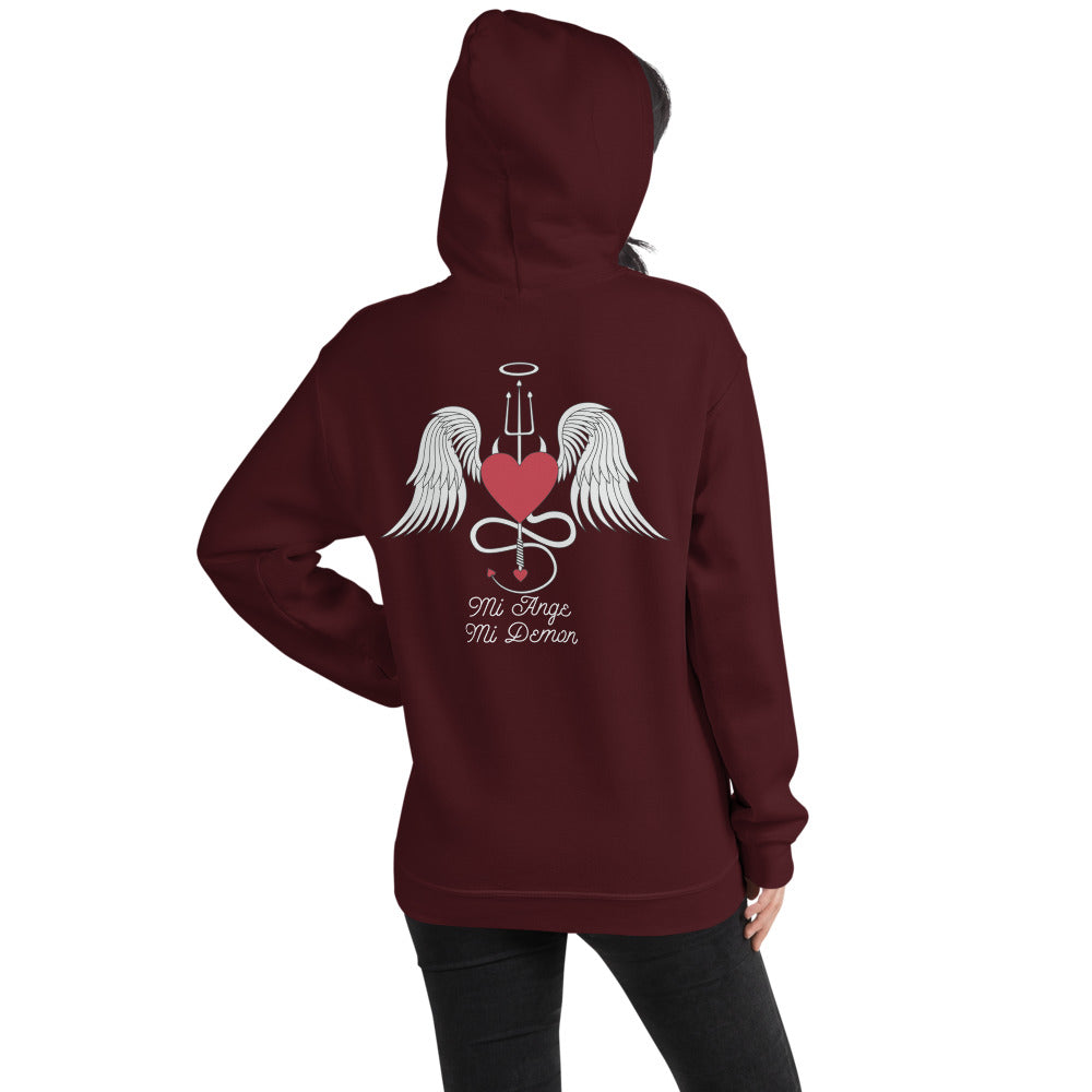 Sweatshirt Mi Ange Mi Démon bleu clair - design chic et douillet
