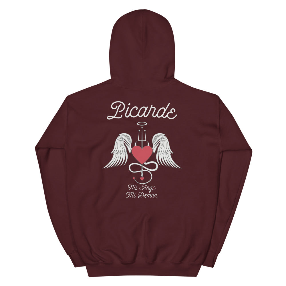 Sweatshirt Picarde bleu clair - design Ange et Démon