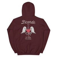 Thumbnail for Sweatshirt Picarde bleu clair - design Ange et Démon