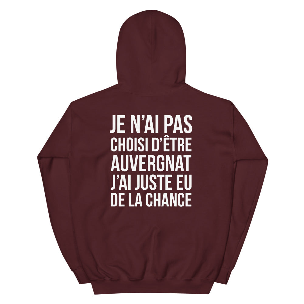 Sweatshirt Auvergne noir dos - Je n'ai pas choisi