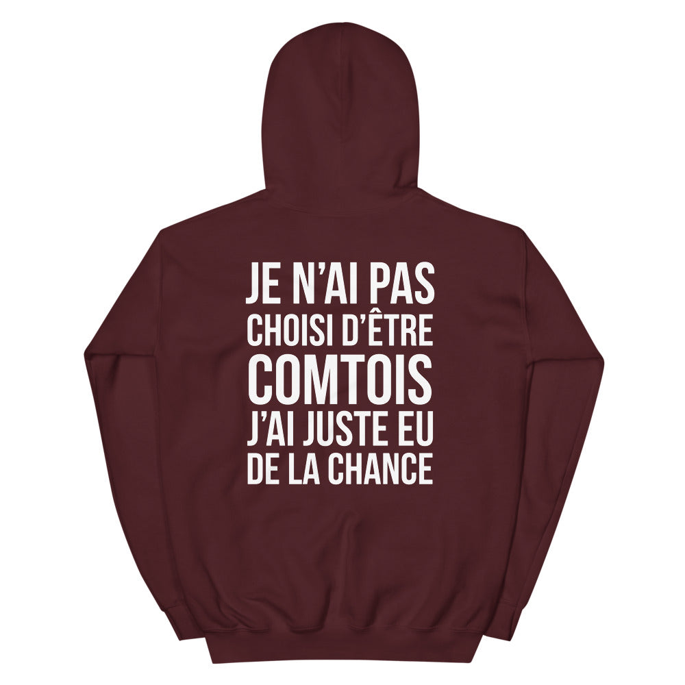 Sweatshirt Franche-Comté noir dos - Je n'ai pas choisi