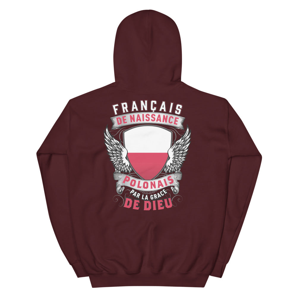 Sweatshirt Pologne bleu clair - Français de naissance, Polonais par grâce
