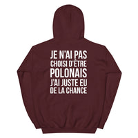 Thumbnail for Sweatshirt Pologne bordeaux - Je n'ai pas choisi d'être Polonais