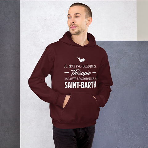 Pas besoin de Thérapie Saint Barth - Sweatshirt à capuche - Ici & Là - T-shirts & Souvenirs de chez toi