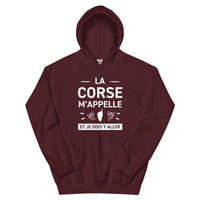 Thumbnail for Sweatshirt Corse rouge - La Corse M'appelle et je dois y aller