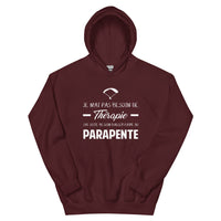 Thumbnail for Sweatshirt Parapente bordeaux - Je n'ai pas besoin de thérapie