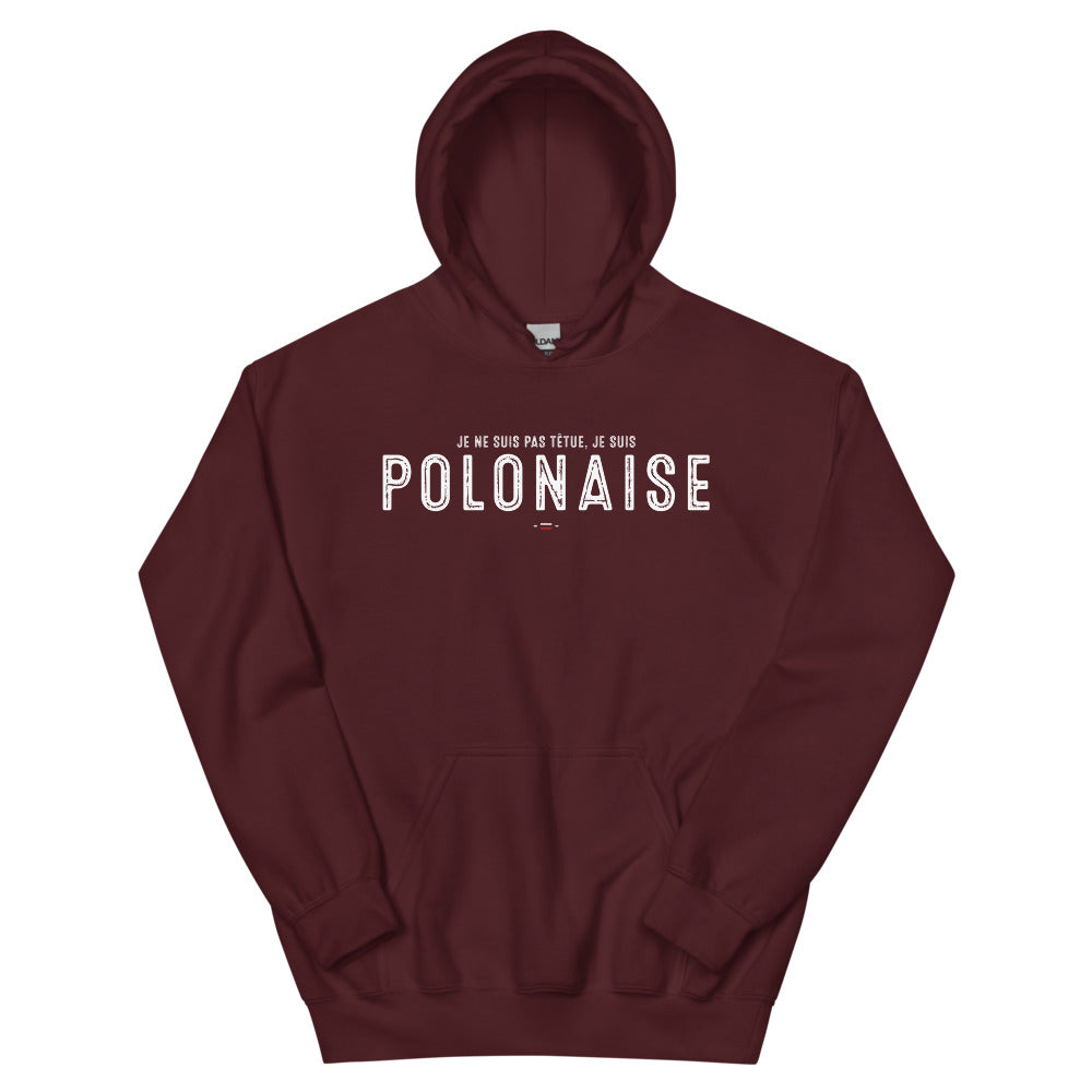 Sweatshirt Polonais vert militaire - Je suis Polonaise Têtue