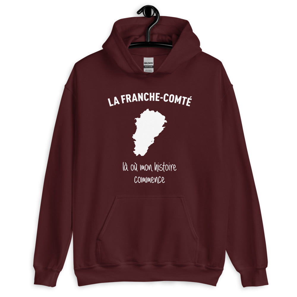 Sweatshirt Franche-Comté bleu clair - Mon histoire commence
