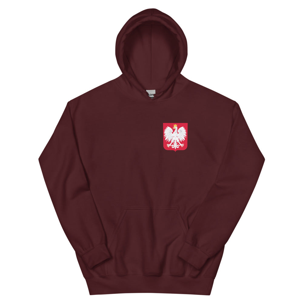 Sweatshirt Pologne vert militaire dos - Je n'ai pas choisi d'être Polonais