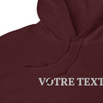 Sweat à capuche brodé personnalisable