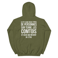 Thumbnail for Il y a deux types de personnes, les Comtois - Sweatshirt à capuche standard
