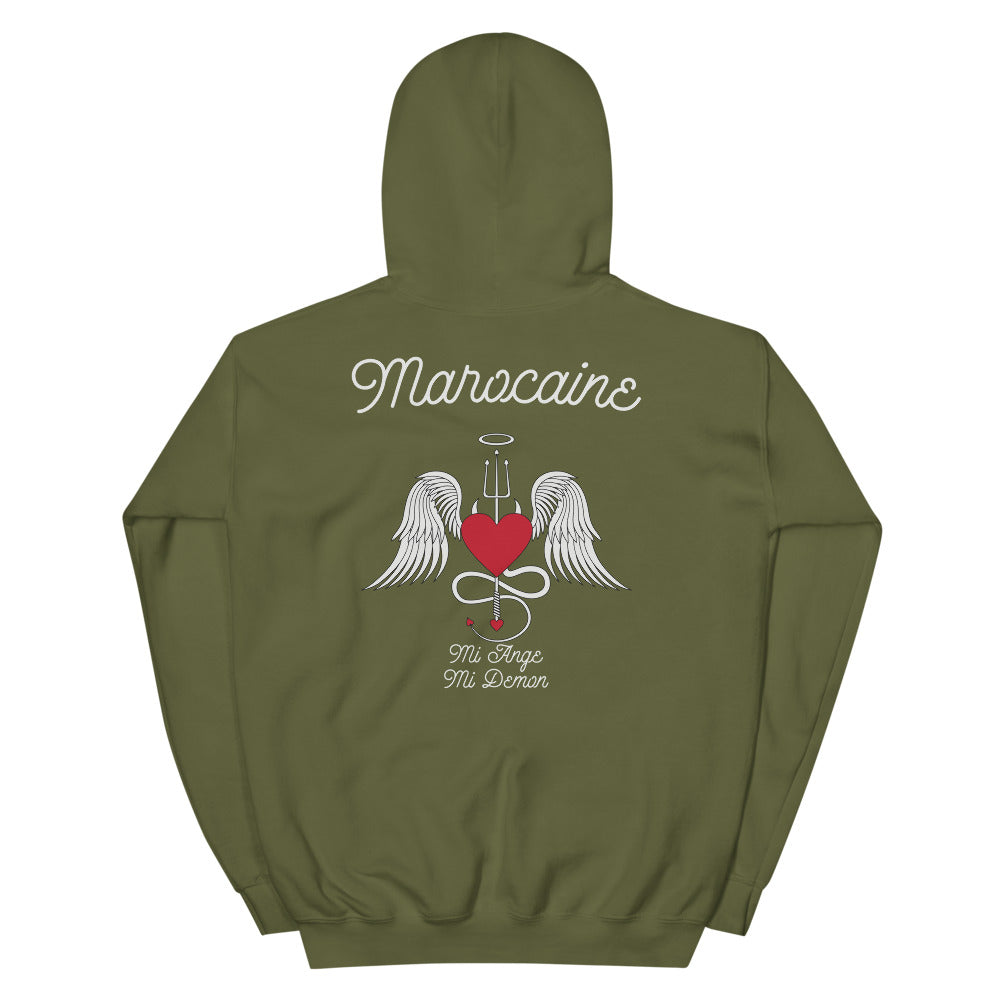 Sweatshirt marocain bleu marine dos - Ange et Démon humoristique